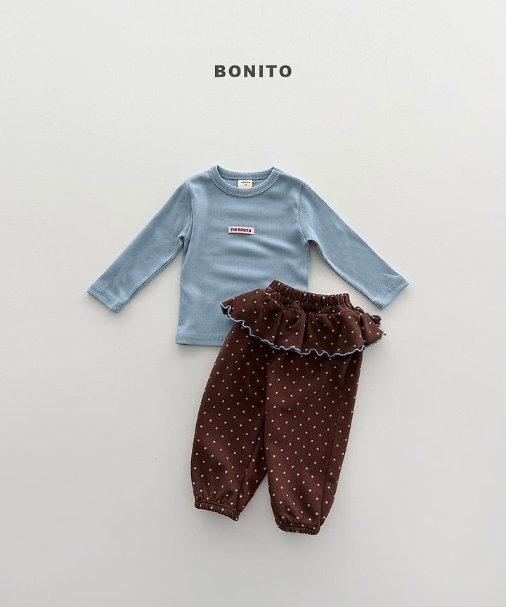 [BONITO]ドットフリルジョガーパンツ