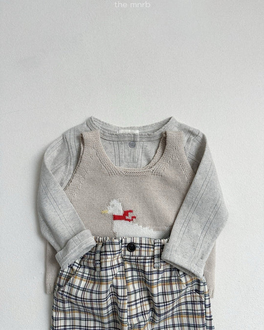 [minirobe]Adele Check Pants