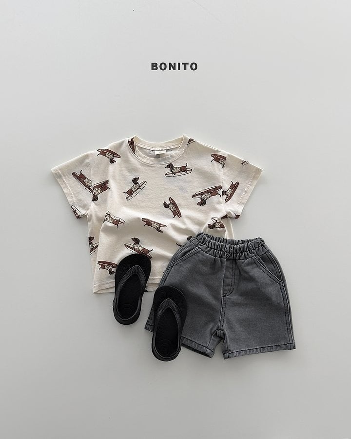 [BONITO] surfing dog T