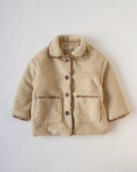 ブランケットステッチボアコート