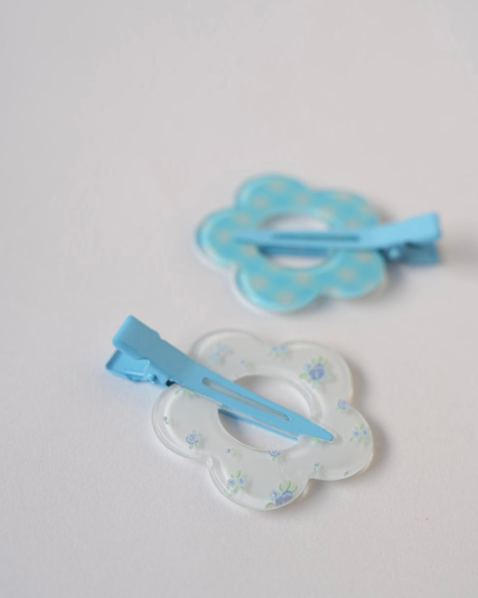 フラワー前髪クリップ