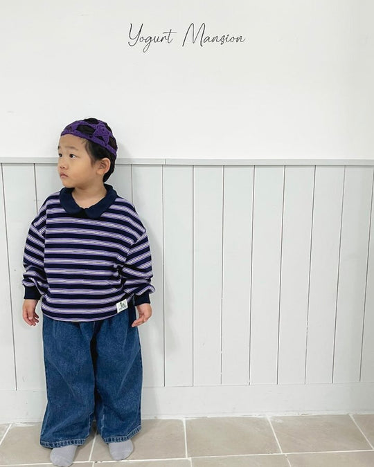 [yogurt mansion]stripe collar MTM