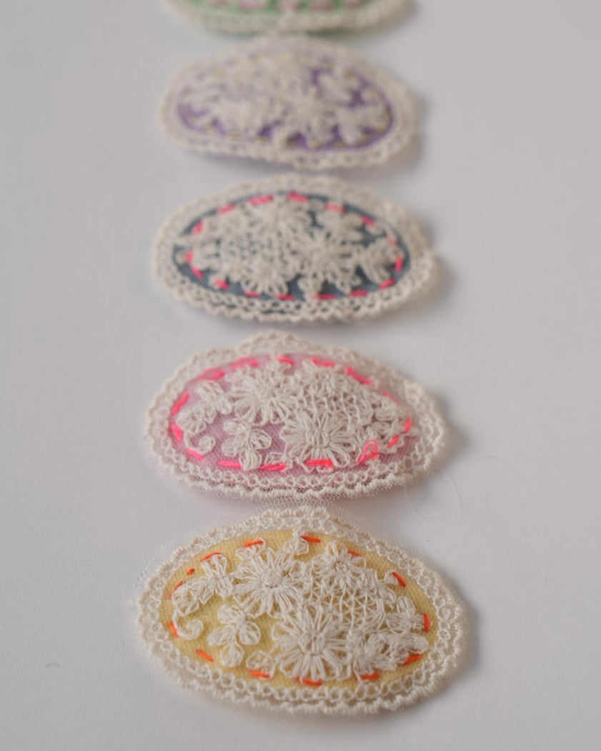 レースパレットヘアアクセ