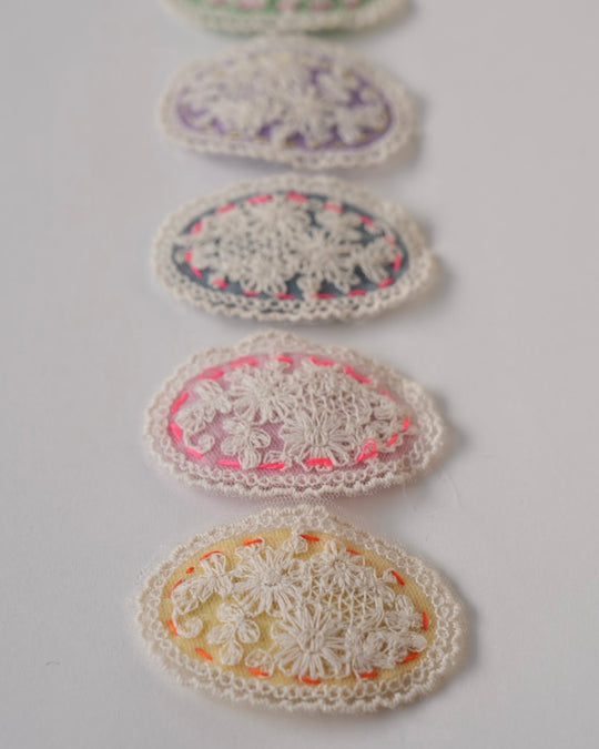 レースパレットヘアアクセ