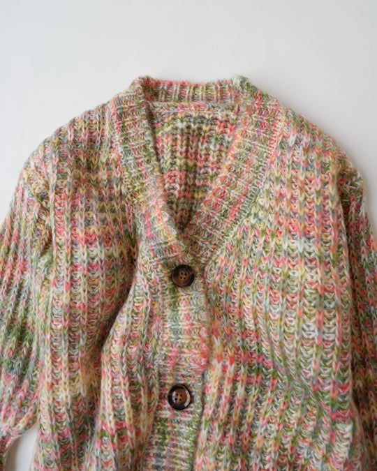 ミックスカラーニットカーディガン