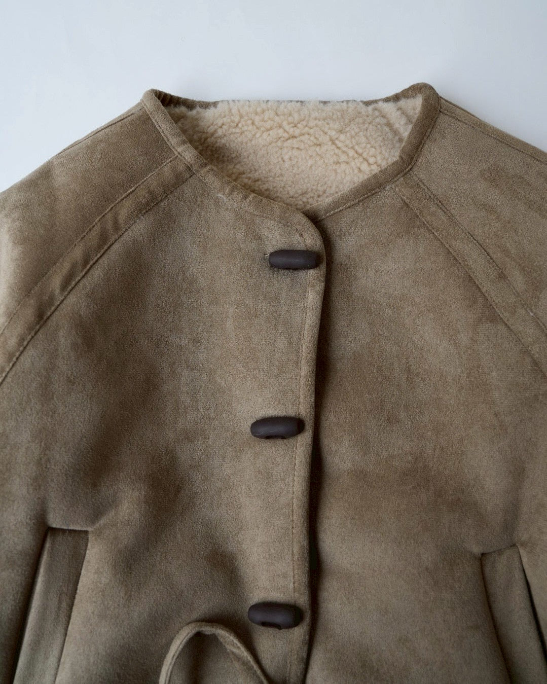 ミニバッグ付ムートンコート