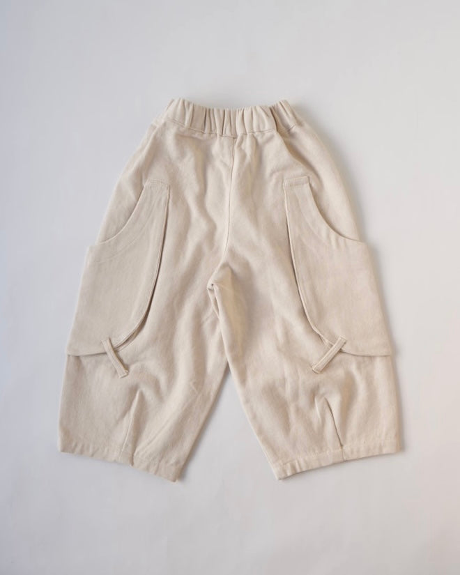 スクープポケット裏起毛ワークパンツ