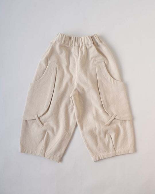 スクープポケット裏起毛ワークパンツ