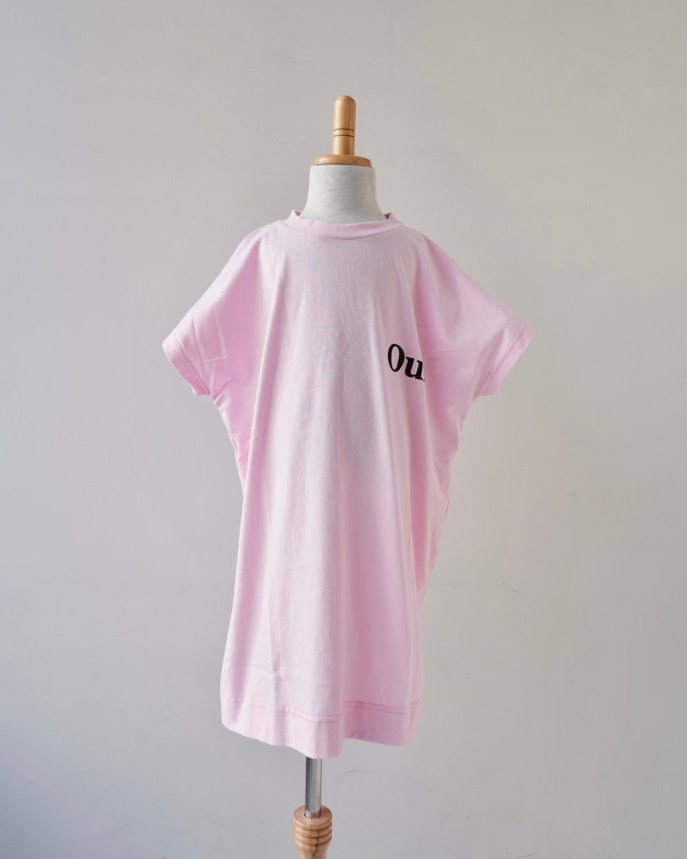 ouiバックフリルTシャツワンピース
