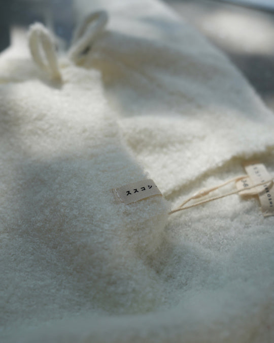 Boucle Knit Baby Kimono Overall Suit［SUSUKOSHI］