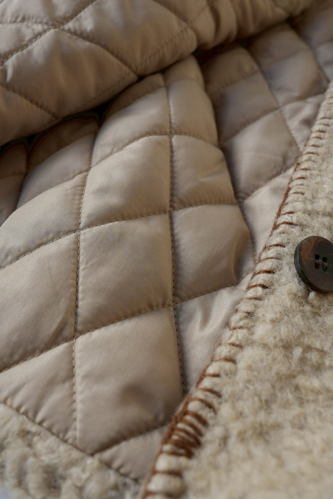 ブランケットステッチボアコート