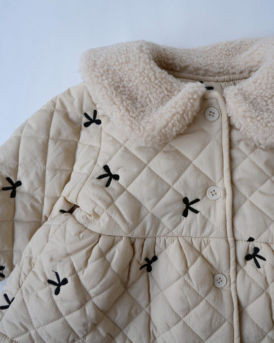 リボンキルティングジャケット