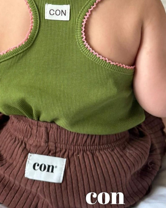 [con]ワンピックリブパンツ