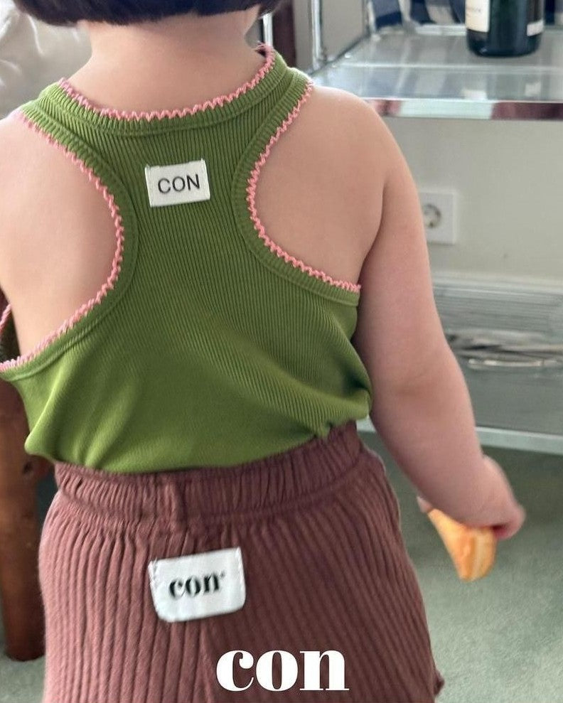 [con]ワンピックリブパンツ