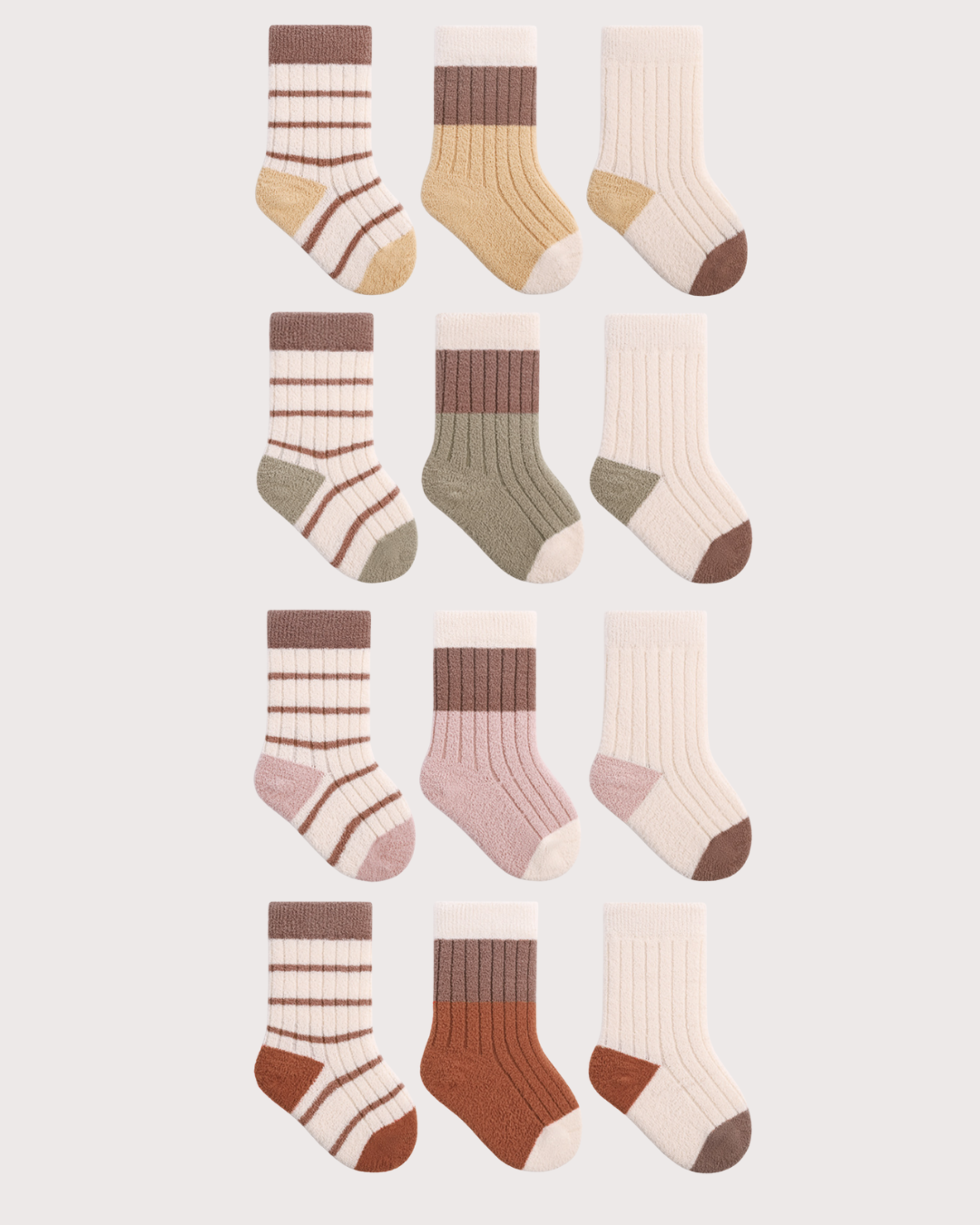 BABYふわふわソックス3足セット