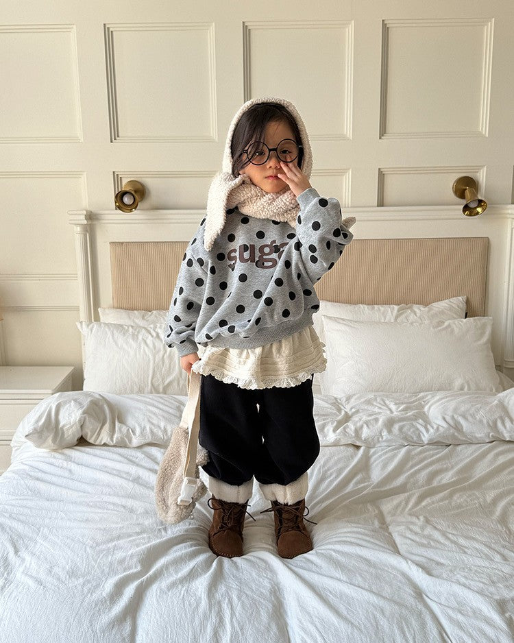 ドットロゴ裏起毛スウェット