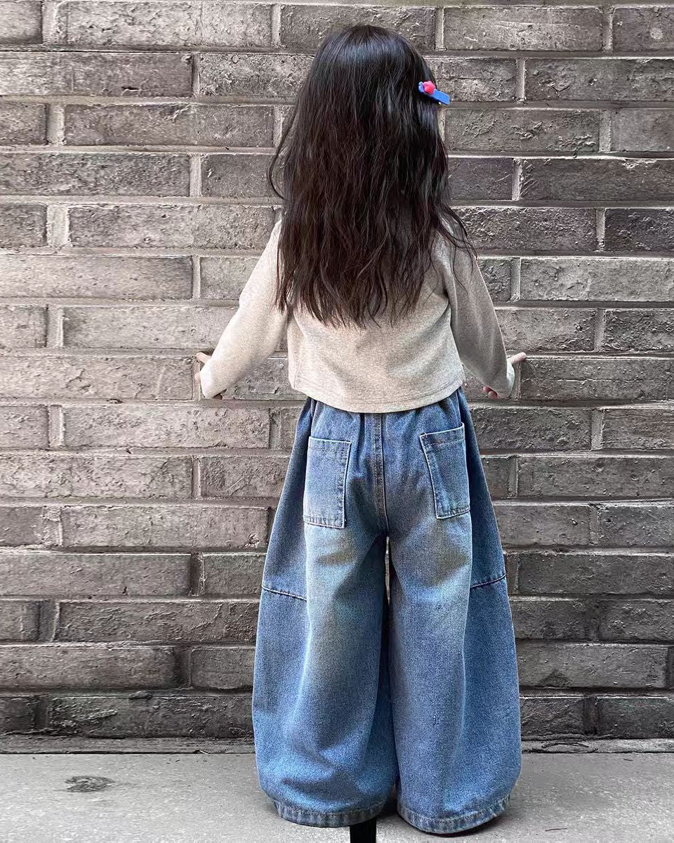 ボールデニムパンツ.