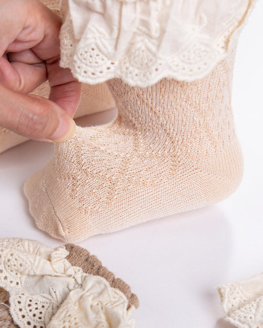 ヘアバンド付きソックス