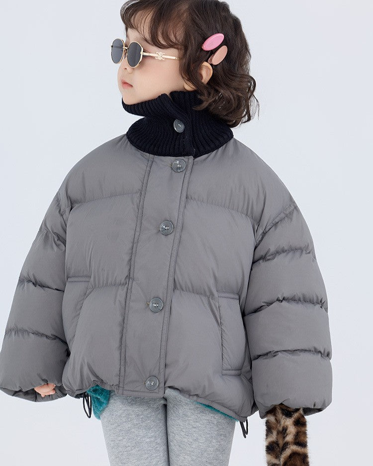 リブネックパデッドジャケット