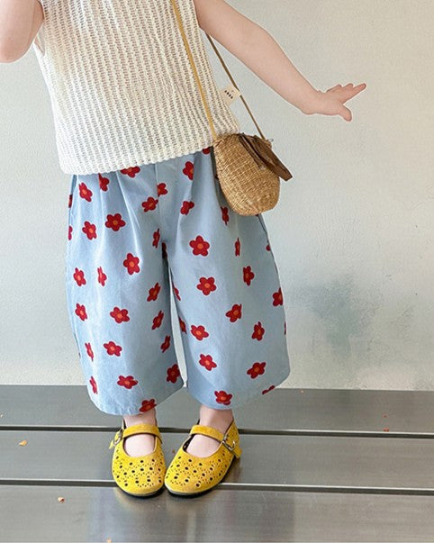 フラワーワイドパンツ.