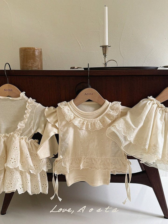 [AOSTA]Lace Olivia Vest