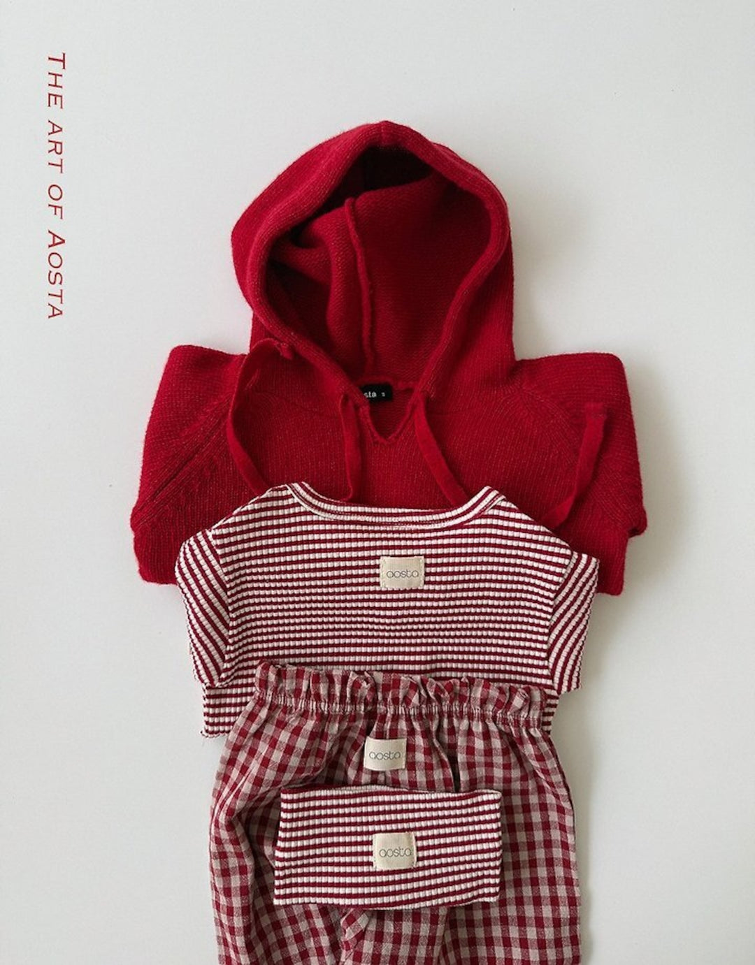 [AOSTA]Knit Cookie Hoodie