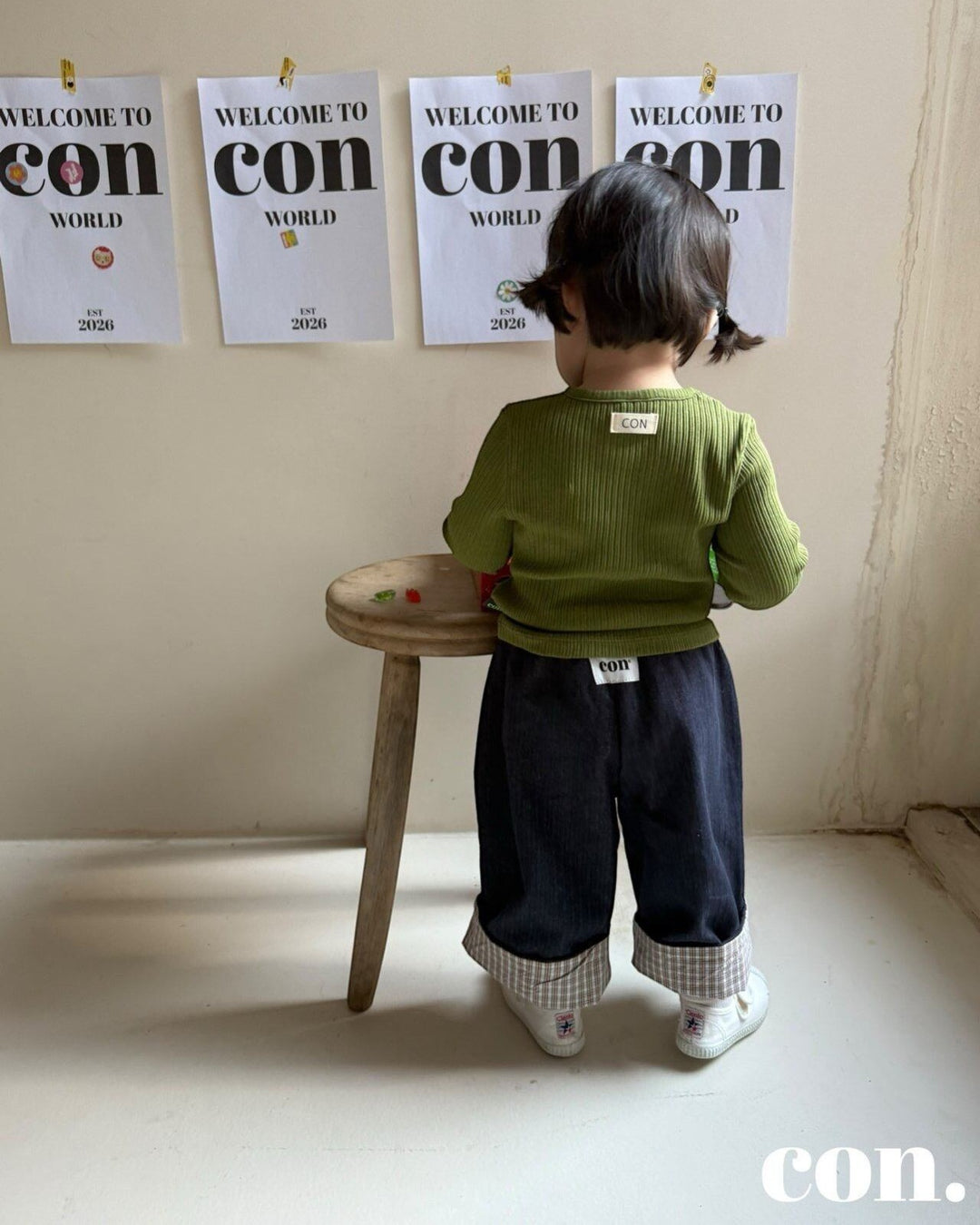 [con]Roll-Up Non-Fade Denim