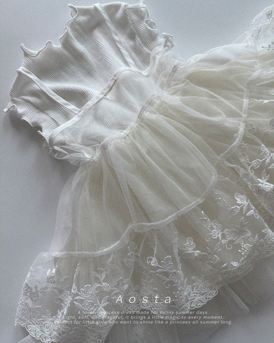 [aosta]lace open dress
