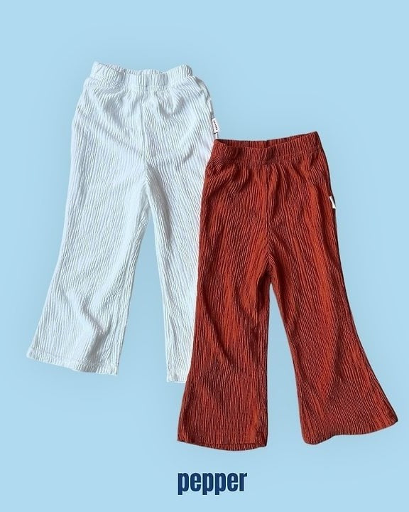 [pepper]pleated bootcut pants