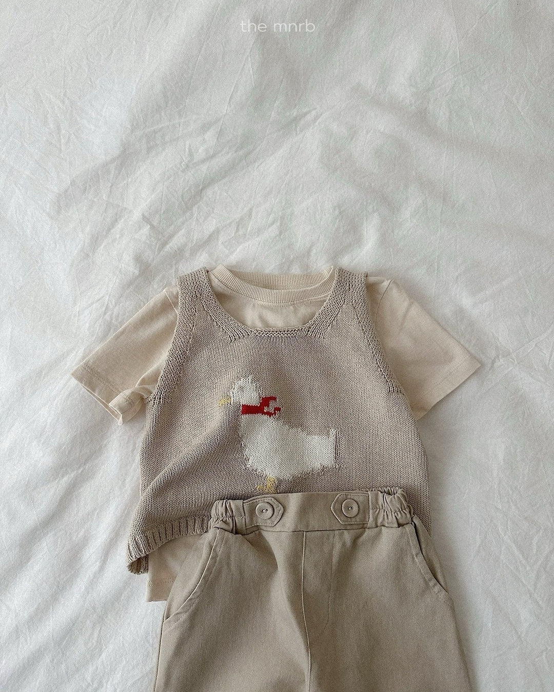[minirobe]Duck Knit Vest