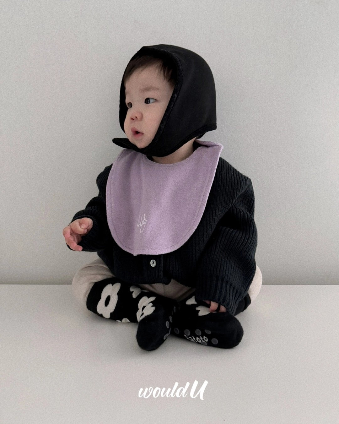 [would U]cloud terry bibs"16色"