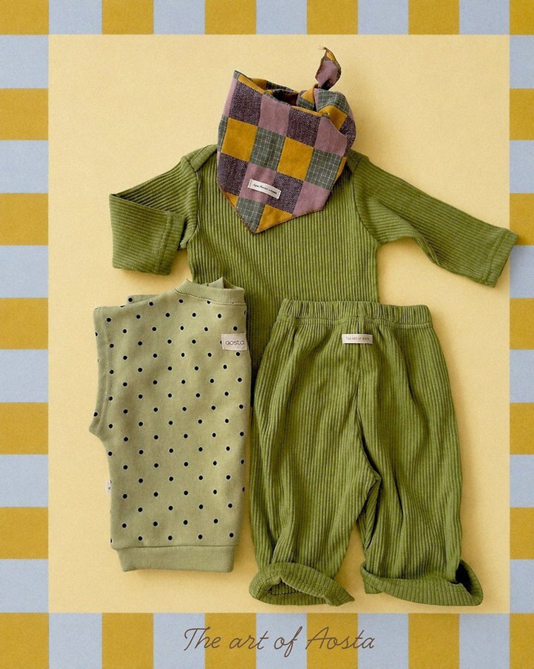 [AOSTA]Patchwork Scarf