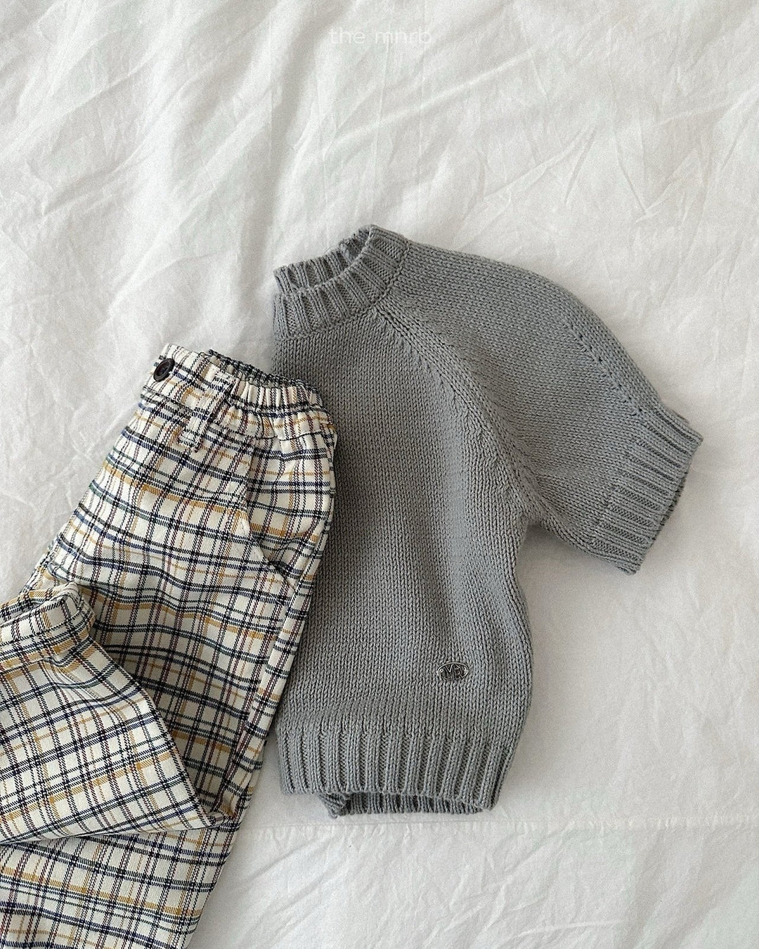 [minirobe]Adele Check Pants