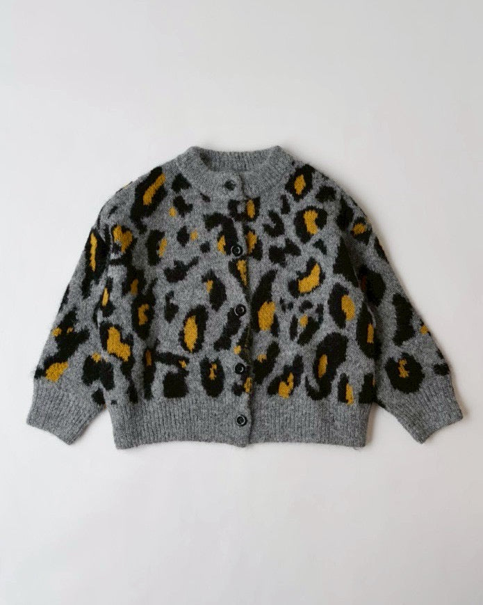 レオパードニットカーディガン