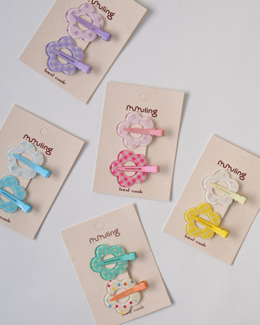 フラワー前髪クリップ