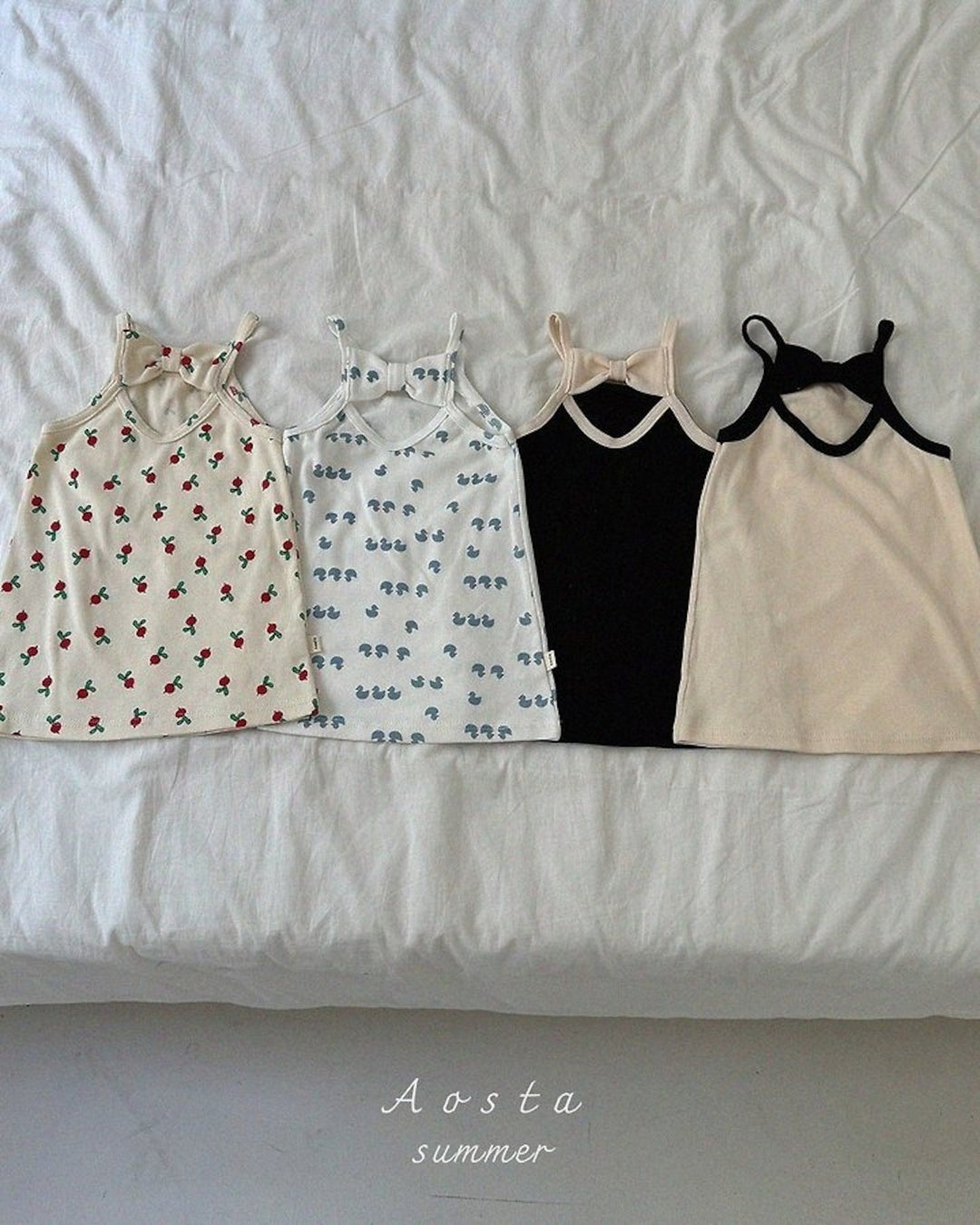 [aosta]lip ribbon dress
