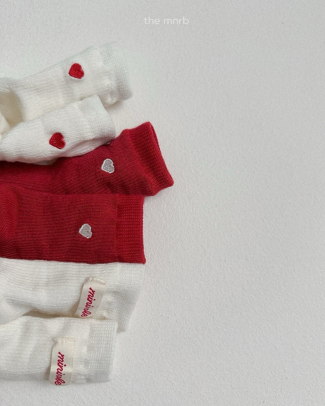 [minirobe]Heart Logo Socks 3Set