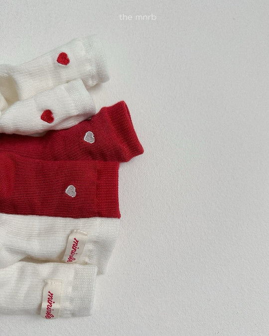 [minirobe]Heart Logo Socks 3Set