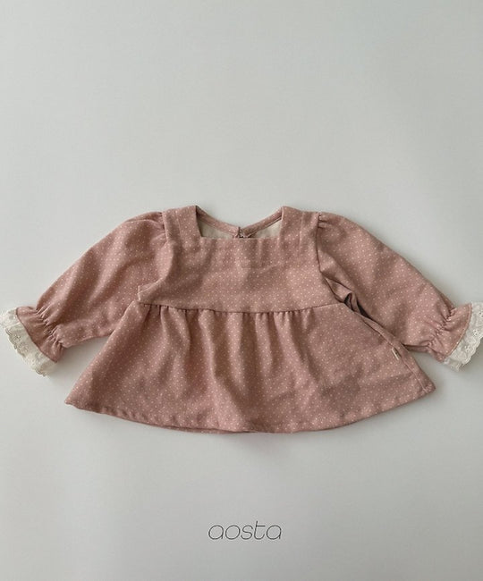 [AOSTA]Milk Dot Blouse