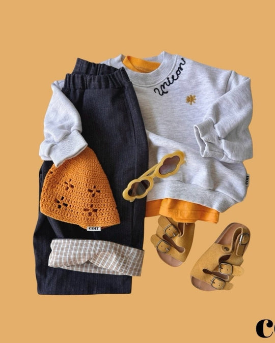 [con]Roll-Up Non-Fade Denim