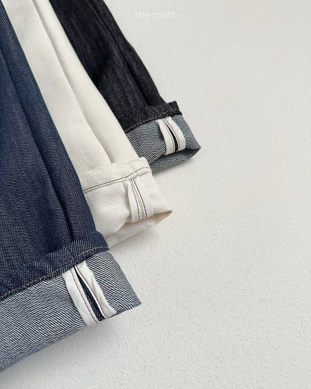 [minirobe]Non-Fade Denim Pants