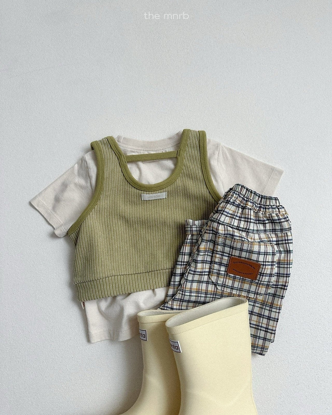 [minirobe]Adele Check Pants