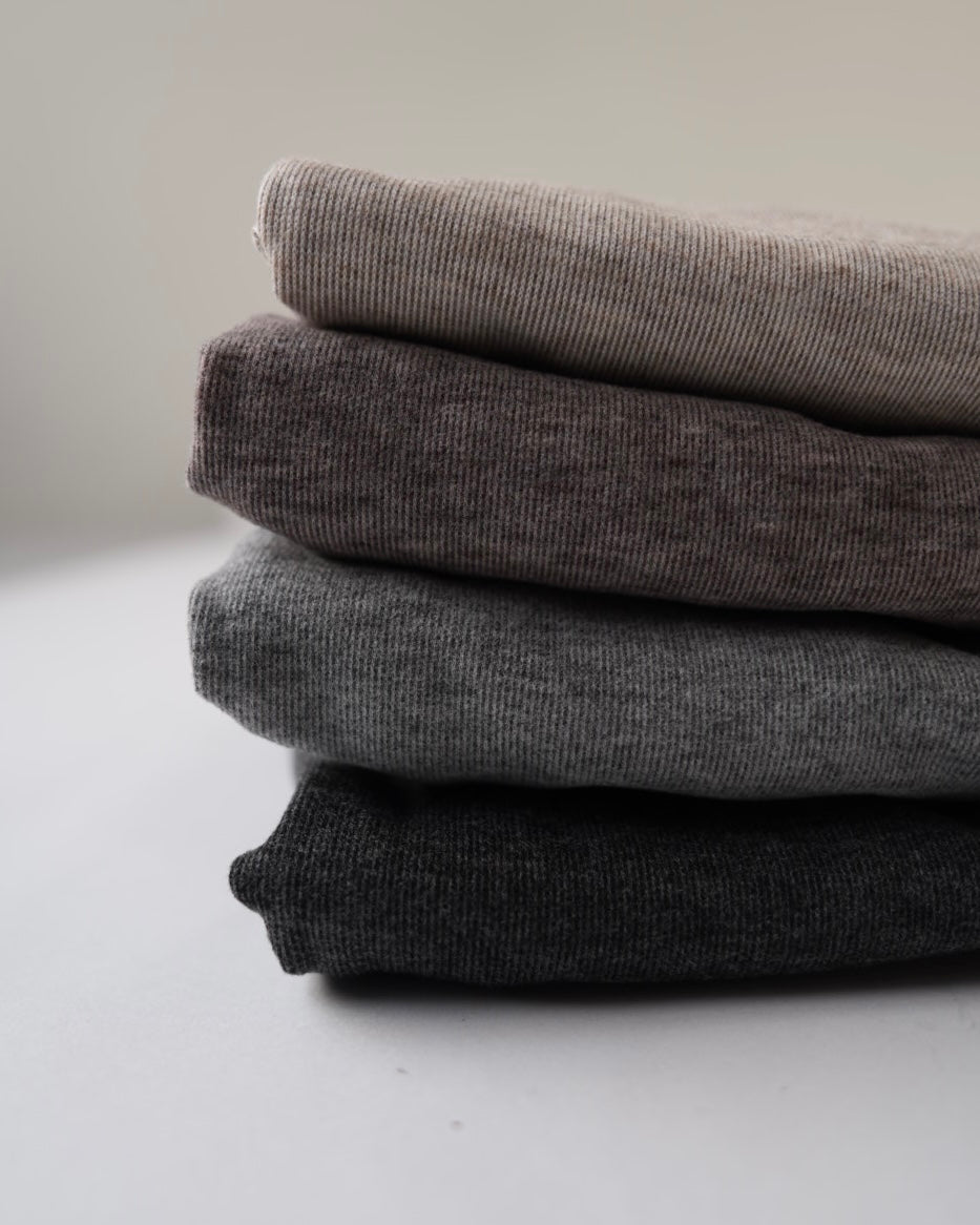 裏起毛モックネックトップス