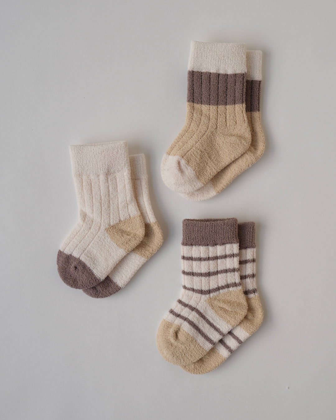 BABYふわふわソックス3足セット