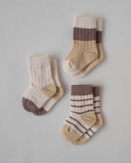 BABYふわふわソックス3足セット