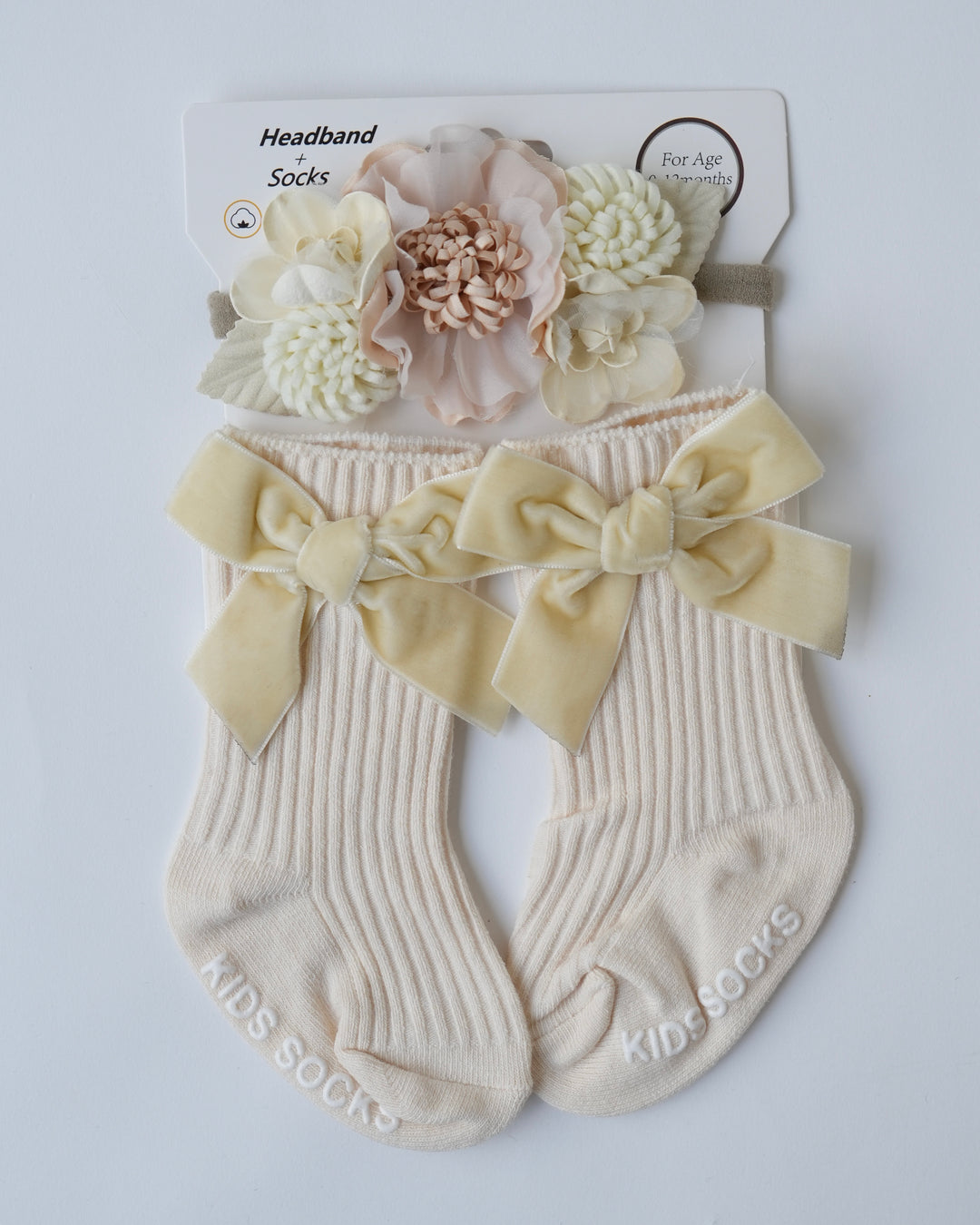 ヘアバンド付きソックス