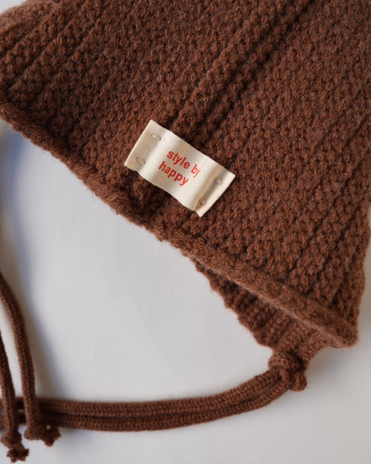 とんがりリブニットボンネ