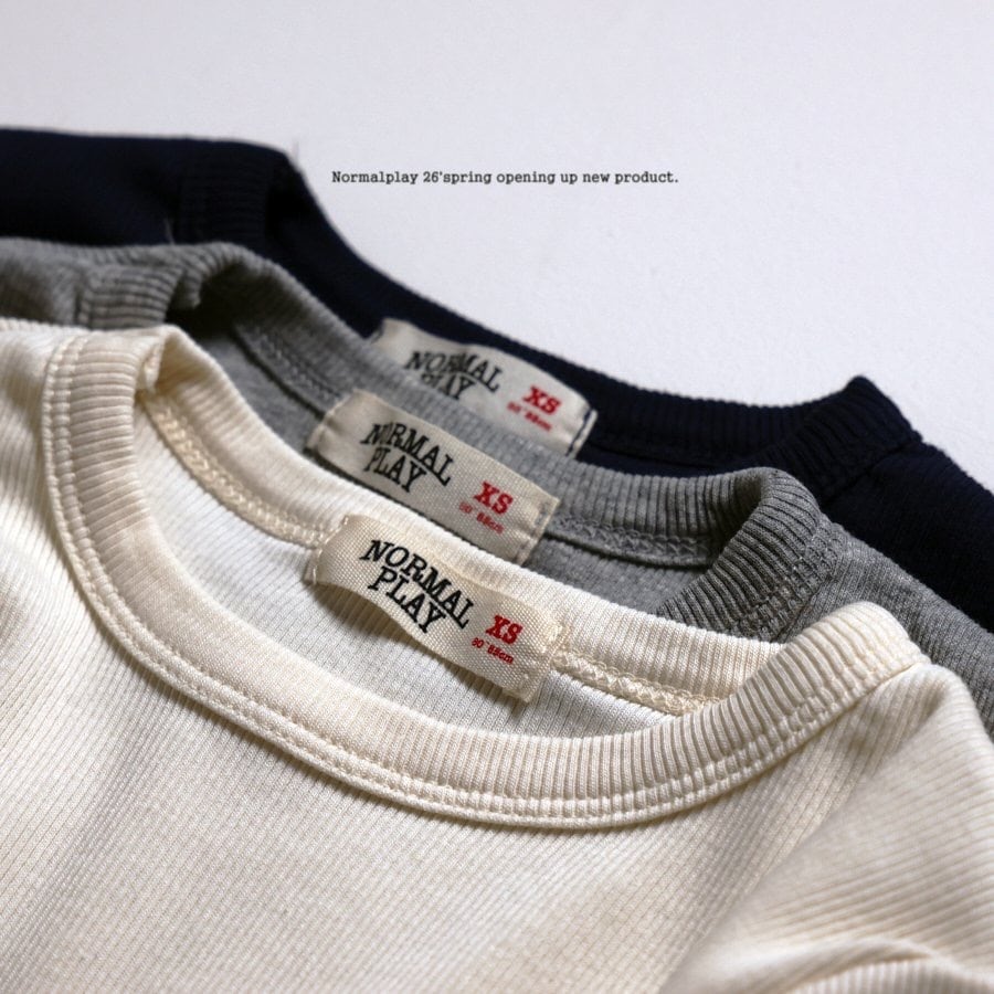 [NORMALPLAY]tencel rib T