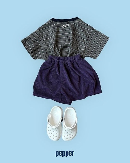[pepper]striped short sleeve T