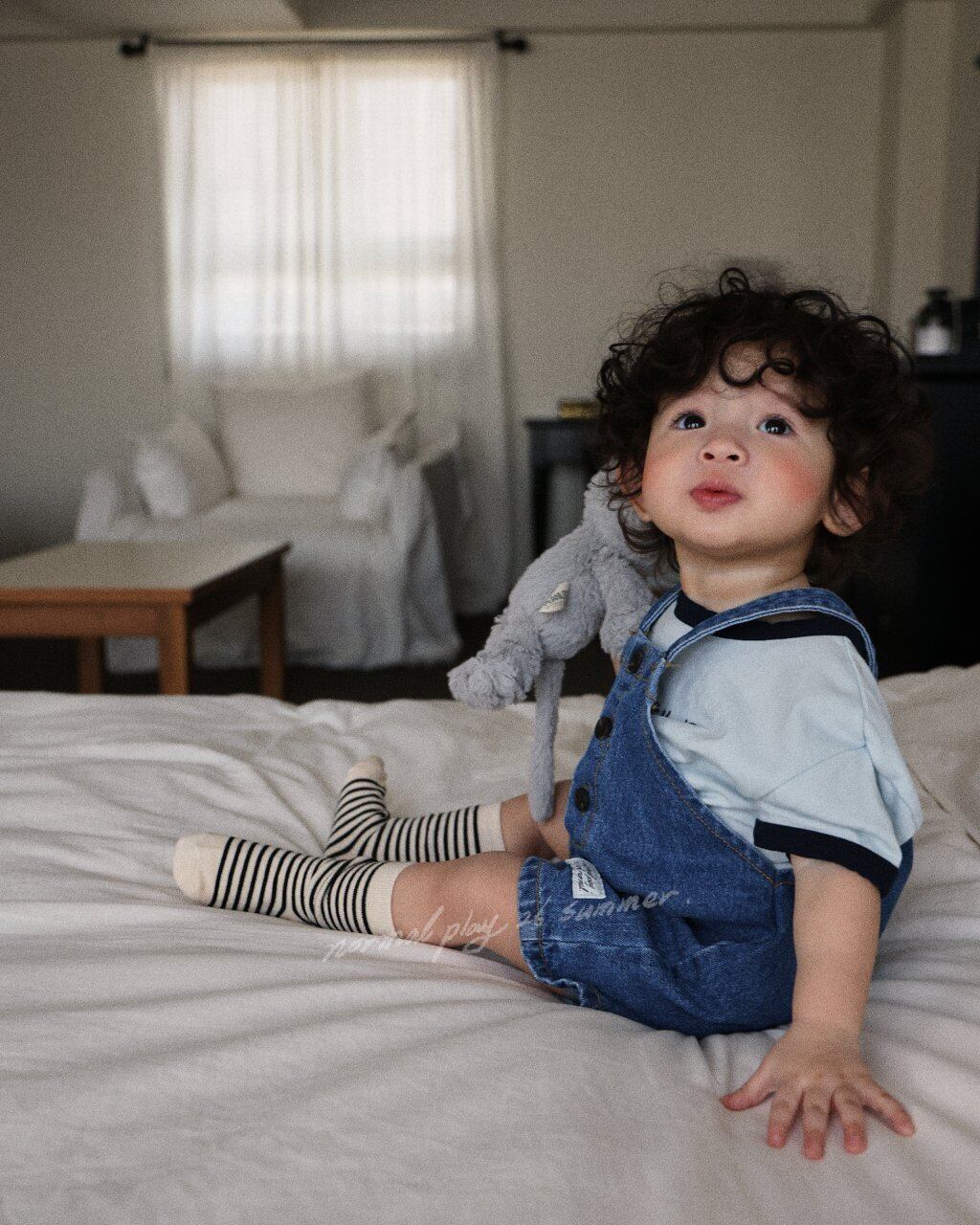 [NORMAL PLAY]papi denim overalls